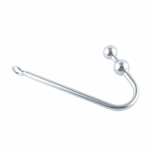 Two Pleasurable Hook Balls Stainless Anal 4417 Steel 0626